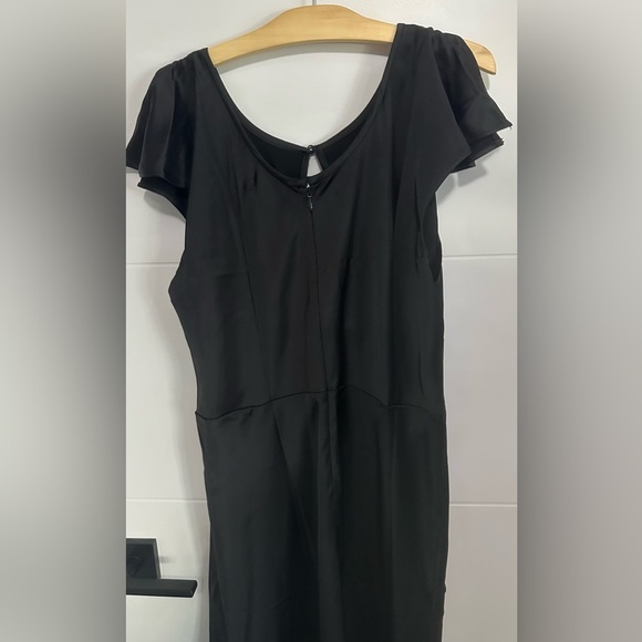*NEW* Women’s The Occasion Flutter-Sleeve Keyhole Satin Maxi Dress - Size L - Picture 4 of 6